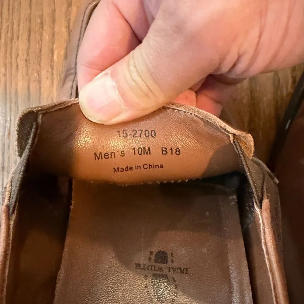 Johnston & Murphy XC4 Brown Leather Penny Loafers Men's 10M Comfort Dress